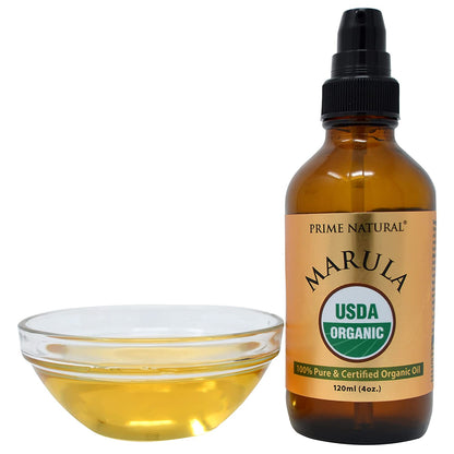 Organic Marula Oil 4oz/120ml-USDA Certified- Cold Pressed, Unrefined, Virgin-100% Pure