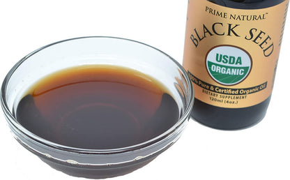 Organic Black Seed Oil 8oz - USDA Certified - High Thymoquinone [Over 1.3%], Turkish Pure Nigella Sativa - Cold Pressed, Unrefined, Vegan - Omega 3 6 9, Antioxidant, Immune Boost, Joints, Skin & Hair