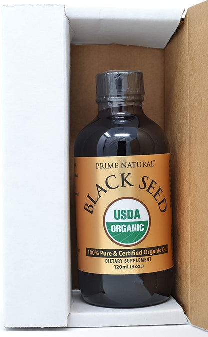 Organic Black Seed Oil 8oz - USDA Certified - High Thymoquinone [Over 1.3%], Turkish Pure Nigella Sativa - Cold Pressed, Unrefined, Vegan - Omega 3 6 9, Antioxidant, Immune Boost, Joints, Skin & Hair