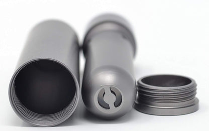 Essential Oil All Aluminum Blank Nasal Inhaler-Refillable Aluminum Alloy Metal Inhaler-Space Gray Color