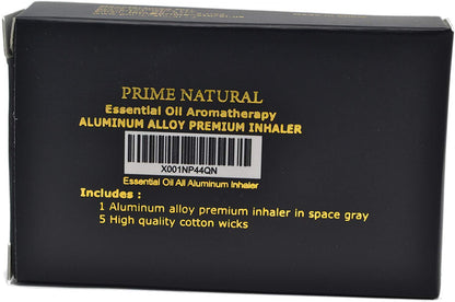 Essential Oil All Aluminum Blank Nasal Inhaler-Refillable Aluminum Alloy Metal Inhaler-Space Gray Color