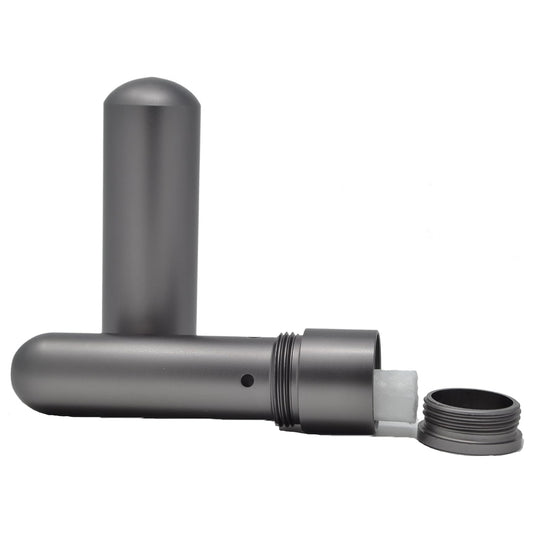 Essential Oil All Aluminum Blank Nasal Inhaler-Refillable Aluminum Alloy Metal Inhaler-Space Gray Color