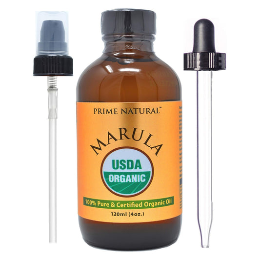 Organic Marula Oil 4oz/120ml-USDA Certified- Cold Pressed, Unrefined, Virgin-100% Pure