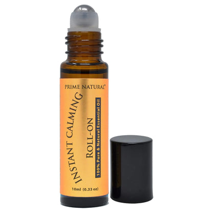Instant Calming Essential Oil Blend Roll On 10ml Pre-Diluted, Ready to Use Roller for Natural Aromatherapy to Grounding, Relaxation